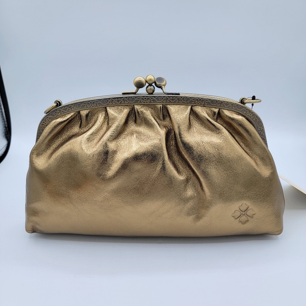 Patricia Nash Leather Frame Bag Dual Kisslock NEW #2843 - Picture 3 of 15